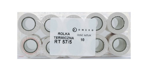 ROLKA TERMICZNA 57 x 5 do KAS FISKALNYCH 10 SZT