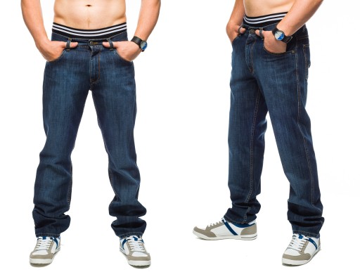 SPODNIE MĘSKIE STANLEY JEANS - 400/108 - 100cm L34