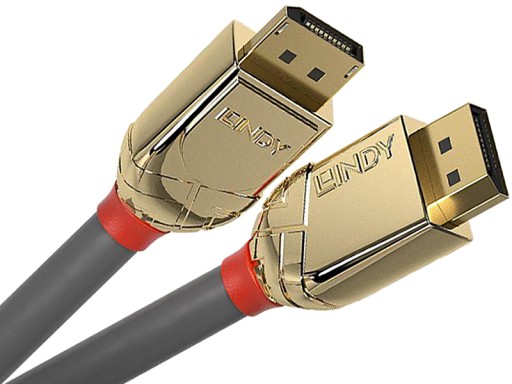 KABEL DISPLAYPORT 1.4 LINDY GOLD LINE 36290 0,5m