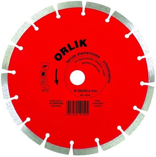 TARCZA DIAMENTOWA ORLIK 125/22,23 MM DO BETONU