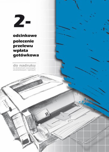 Polecenie przelewu 2-odcinkowe formularze do nadruku A4 F-110-3 500 ark.