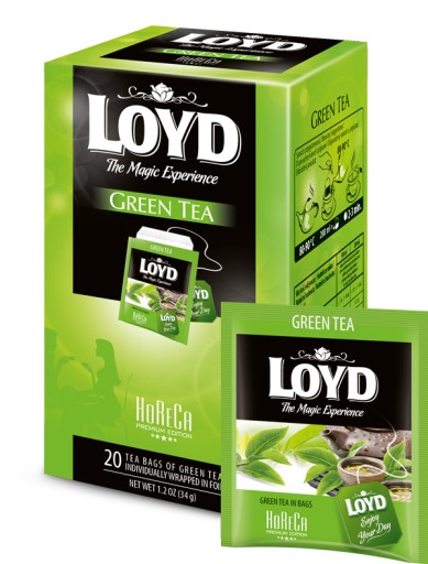 Herbata LOYD Green Tea w saszetkach 1,7g x 20 szt