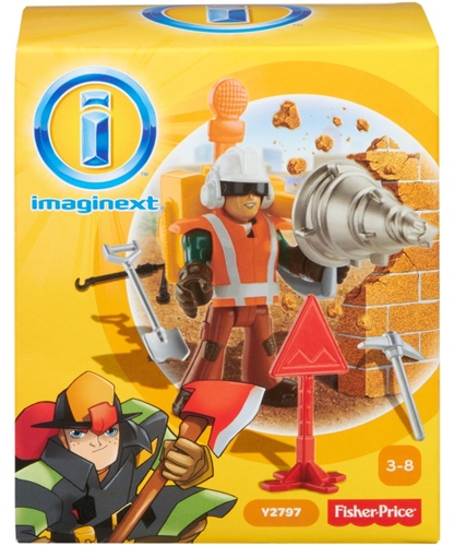 FISHER PRICE IMAGINEXT FIGURKA ROBOTNIK DROGOWY