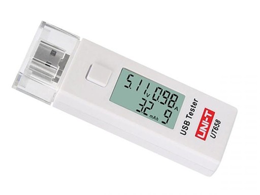 UNIWERSALNY TESTER GNIAZD USB UNI-T UT658 LCD 0346