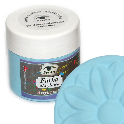 Farba akrylowa SeeArt 120 ml. 19 jasny niebieski