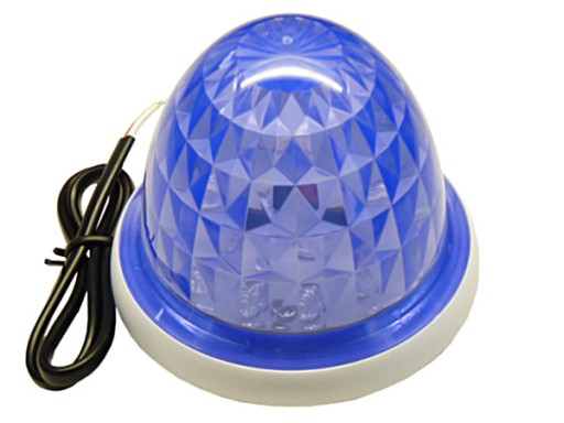 Lampa LED migająca brama maszyna kontrolka sygnalizator 12v 24v niebieska