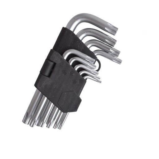 Klucze Torx krótkie T10-T50 9szt