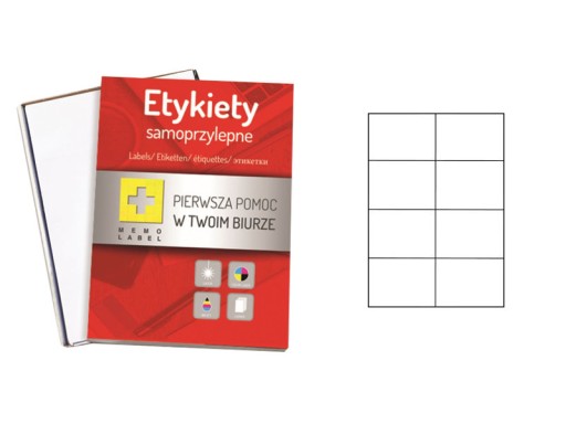 ETYKIETY A4 Memo Label 105x74mm 100ark.