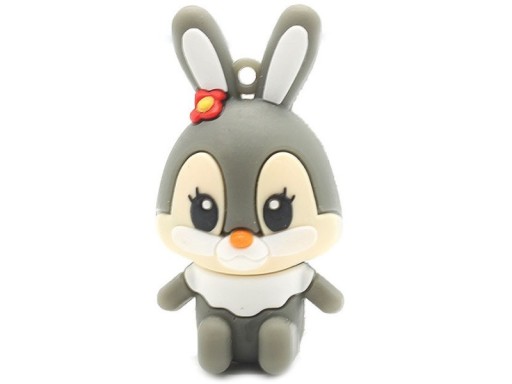 PENDRIVE 16 GB USB SZARY KRÓLIK BUNNY PRO WYS24HPL