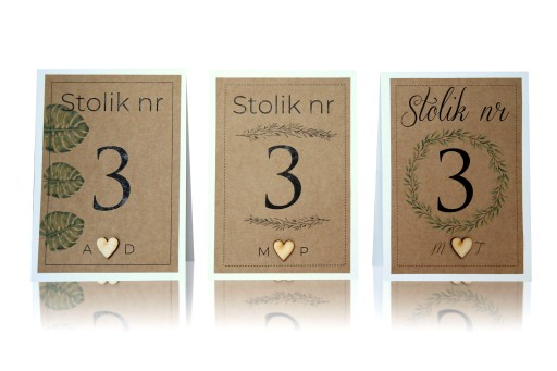 NUMERY STOŁÓW STOLIKÓW VINTAGE DL EKO BOHO CZ. 3