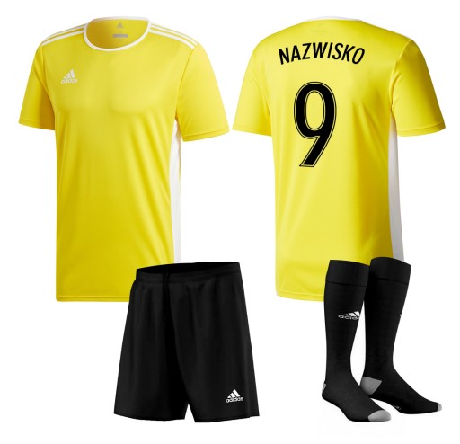 STRÓJ PIŁKARSKI ADIDAS 10 KOLORÓW TWÓJ NADRUK L