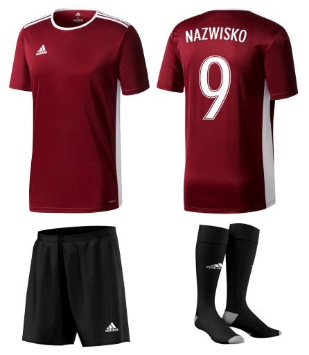 STRÓJ PIŁKARSKI ADIDAS 10 KOLORÓW TWÓJ NADRUK L