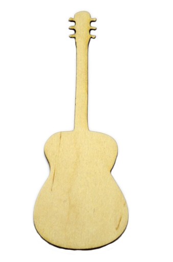 Gitara sklejka decoupage drewno 20cm EKO scrapki