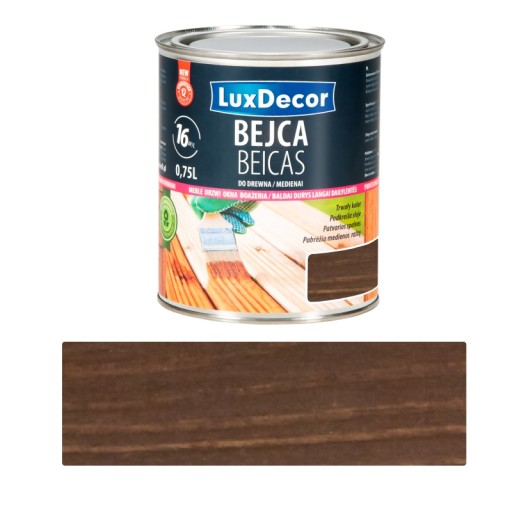 Luxdecor BEJCA orzech 0,75 l do drewna trwała