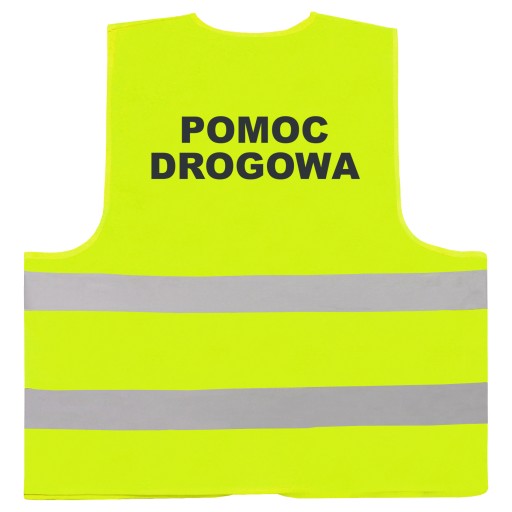 POMOC DROGOWA KAMIZELKA ROBOCZA ODBLASKOWA ŻÓŁTA L