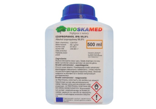 Alkohol Izopropylowy IPA 99,9% IZOPROPANOL 500 ml