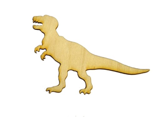 T-Rex EKO z drewna sklejka decoupage scrapki 20cm