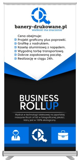 ROLL UP ROLLUP + WYDRUK 85X200 Projekt Gratis