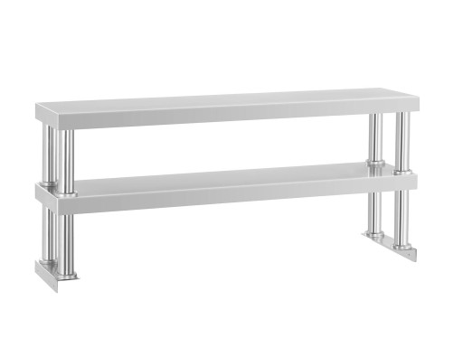 NADSTAWKA NA STÓŁ BLAT ROBOCZY 120CM 2POZIOMY INOX