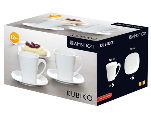 94633 AMBITION KUBIKO FALA ZESTAW KAWOWY 12 ELE