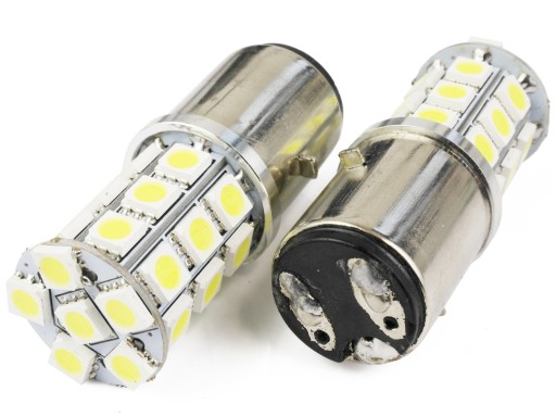 Żarówka LED BA20D 27 SMD 5050 MOTOCYKL SKUTER