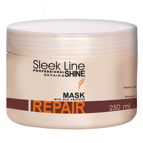 STAPIZ SLEEK LINE REPAIR MASKA DO WŁOSÓW ZNISZCZONYCH Z JEDWABIEM 250 ML