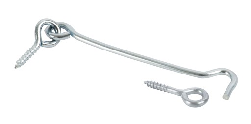 50x HAK OKIENNY HACZYK DO OKNA Z OCZKIEM 12cm HK12