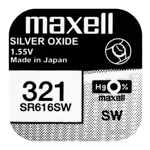 2x BATERIA srebrowa MAXELL 321 / SR 616 SW