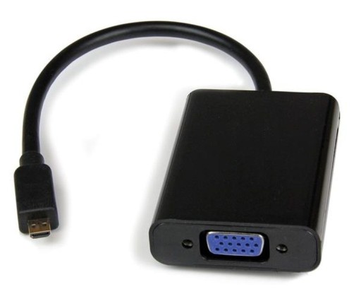 Adapter Konwerter Micro HDMI do VGA MicroHDMI na