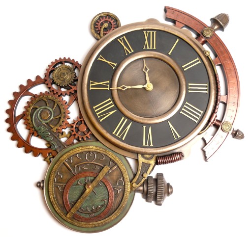 ZEGAR ŚCIENNY Steampunk ASTROLABIUM ** NA PREZENT