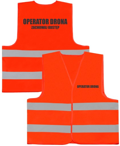 KAMIZELKA ODBLASKOWA 120g LOGO OPERATOR DRONA 5XL