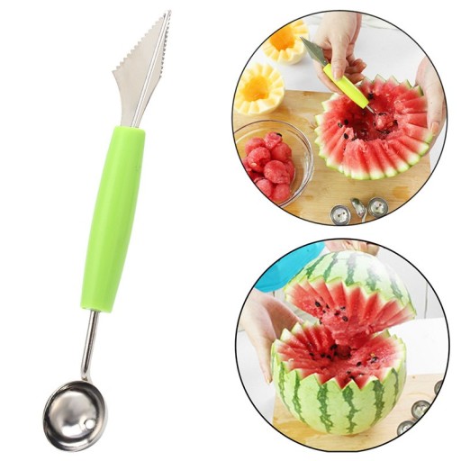 ŁYŻKA NÓŻ WYKRAWACZ DEKORATOR DO OWOCÓW WARZYW KULEK MELON ARBUZ CARVING 40