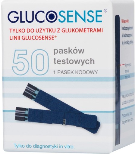 Paski testowe Glucosense 50 sztuk