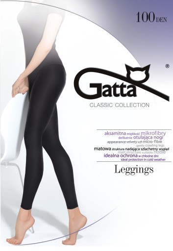 GATTA legginsy mikrofibra 100 den NERO # 2 S