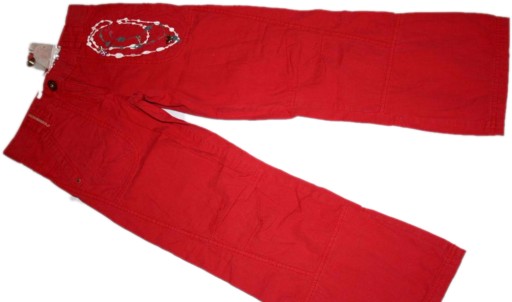 RESERVD - Czerwone spodnie 110-116 cm - 5 -6 lat