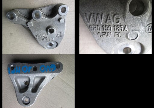 Лапа, простынь кронштейн skoda fabia 6v0 1,0mpi 6r0199185a1 - фото