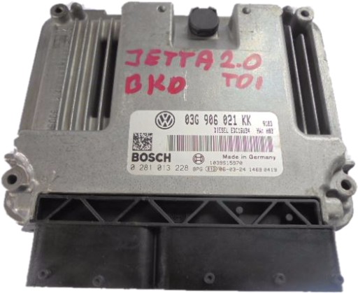 Vw jetta 2.0 tdi компютер 03g906021kk 02810132281 - фото