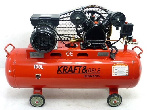 Компресор 100l компрессор масла, маслом  2 поршня воздуха 3.8km 230v kd4021 - фото