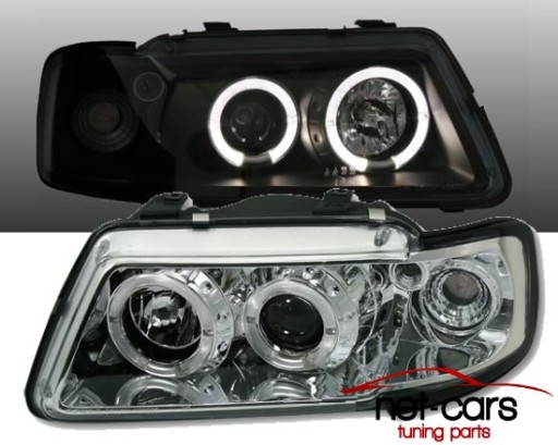 Lampy Reflektory Audi A3 S3 8l Angel Eyes Led C Wroclaw Allegro Pl