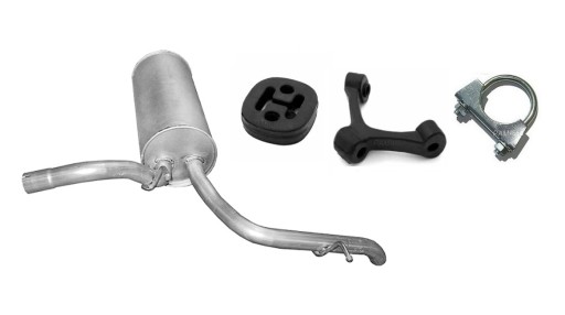 01.100 - AUDI A2 1.4 TDi (2000-2003) задний глушитель бак 34Л