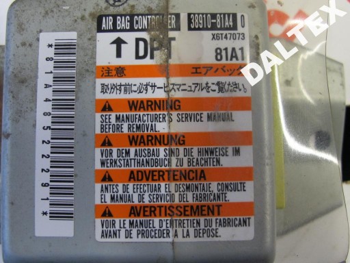 modul SENSOR airbag SUZUKI JIMNY 38910-81A1