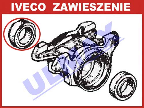 DFA574.IN.YK - ПІДШИПНИК КОЛИСКА КРОНШТЕЙН ПРУЖИНИ IVECO TRAKKER ВНУТРІШНІЙ