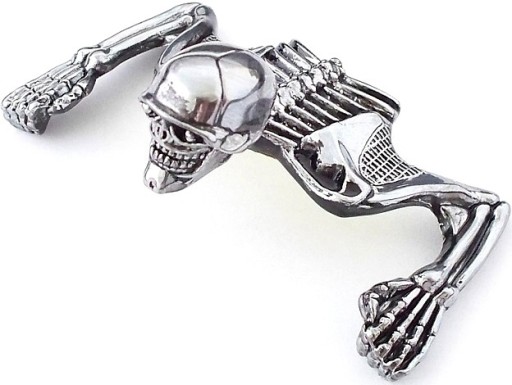 СКЕЛЕТ КІСТЯНИЙ ЧЕРЕП ПРИКЛЕЄНИЙ МЕТАЛ