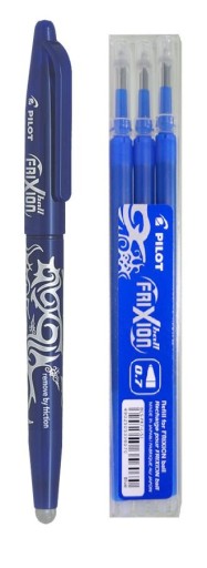 Długopis pióro PILOT Frixion wymazywalny 0,7 + 3 szt oryginalne wkłady