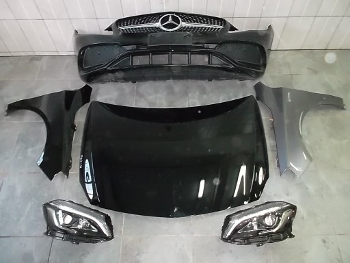 A1768809400 - MERCEDES A КЛАС W176 AMG ПІДНЯТИ БАМПЕР КОМПЛЕКТ