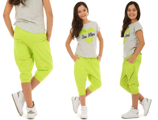 Шорти в крапки 128 зелені