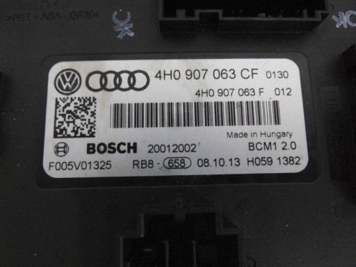 module control unit KOMFORTU 4H0907063CF AUDI A6 C7