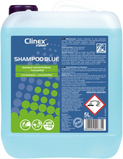 CLINEX SHAMPOO BLUE автомобильный шампунь - 20л