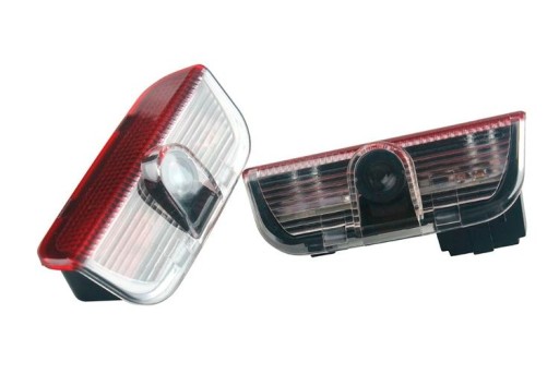 2шт Skoda SUPERB FABIA LED логотип проектор лампа