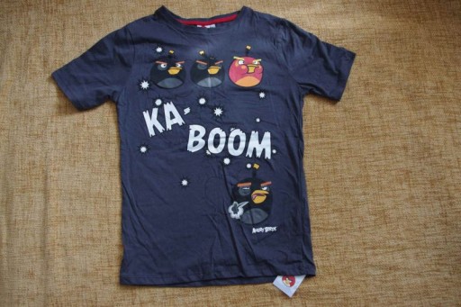 Zdjęcie oferty: PRIMARK REBEL t-shirt ANGRY BIRDS GRAFIT 134 NOWA